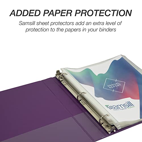 Image of Samsill Durable 1 inch 3 Ring Binder, D Ring Binder, 100% Recycled Chipboard, Island Assortment, 6 Pack