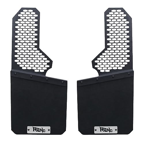 Image of RENO Truck Mud Flaps, Driver Passenger Sides Splash Guards Compatible with Universal Truck SUV Off-Road Car Heavy Duty Vehicle Sediment Protection (Front /Rear, Only 2PCS)