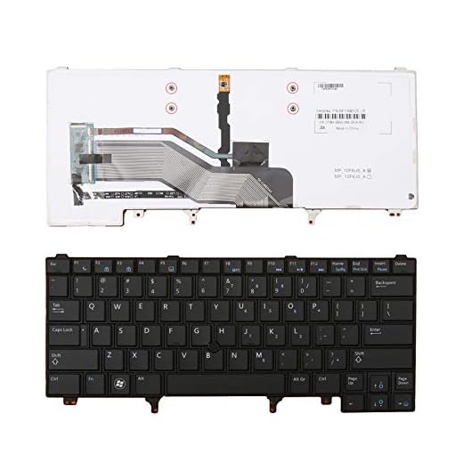 Laptop Replacement Keyboard For Dell Latitude E6420 E5420 E6220 E6320 E6430 BLACK with Point stick BLUE Printing with Backlit QWERTY US Tangentbord