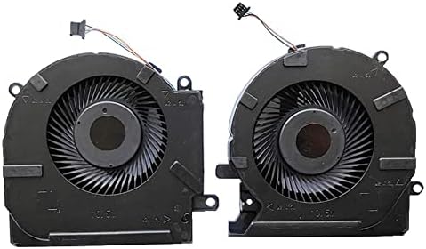 Laptop Cooling Fan for HP OMEN 15 EK TPN Q236 Fan Cooler M04216-001 ND8CC02-19j22 19j23 M04215-001 ND8CC03-19C23, DC 12V 4pin CPU GPU Cooler Fan Radiator (CPU
