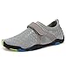 Boys & Girls Water Shoes Lightweight Comfort Sole Easy Walking Athletic Slip on Aqua Sock(Toddler/Little Kid/Big Kid) DKSXM-Grey-27