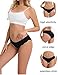 Medaling Seamless Underwear for Women No Show Wave Edge Hipster Bikini Low Rise Cheeky Breathable Comfortable Soft Panties 6 Pack (B, Small)
