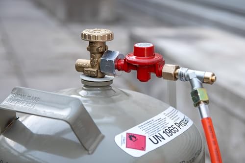 ROTHENBERGER Industrial Propan-Konstantregler für Anwärmbrenner, Abflammgeräte, Unkrautvernichter mit 3/8“ Anschluss, 5- & 11kg-Flaschen - 030925E