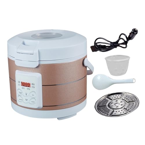 Allayu Olla eléctrica para calentar el almuerzo, utensilios de cocina, olla inteligente que ofrece soluciones rápidas para preparar comidas durante los viajes, gachas de avena, arroz, arrocera