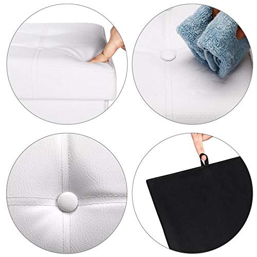 Banc avec Espace de Rangement,Coffre Pliable de Rangement pour Repose-Pieds