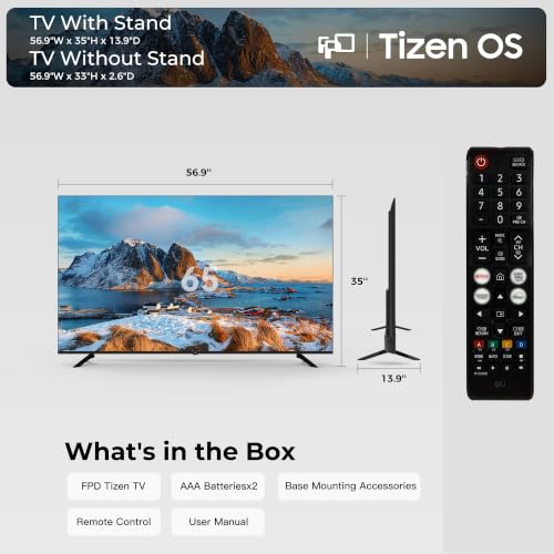 Image of FPD 65 Inch Smart TV 4K UHD with Tizen OS Television Dolby Audio HDR10