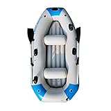 Pugrwei ゴムボート PVC 厚く インフレータブルカヤック 3人乗り 超厚型 4気室構造 釣り エアボート 積載重量230kg ミニボート 湖ツアー 防災 避難用 (スタイル10 3名様 235x135x36cm)
