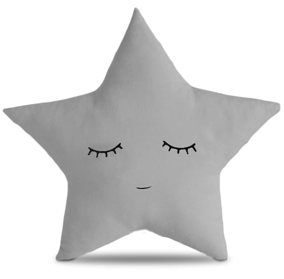 The Purple Tree Cute Cloud Moon Star Cot Cushion (Pack of 3, 16x16 inch, Velvet) Kids Cushion, Soft Toy, Soft Plush Pillow, cot Cushion, Nursery décor, Baby Cushion - Image 4 thumbnail