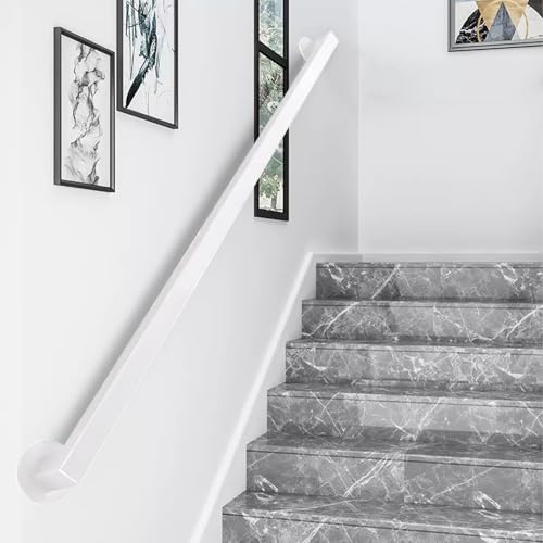Rampe d'escalier anti-chute support mural ultra solide 200 kg en fer forgé 180 cm