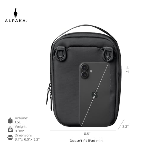 Image of ALPAKA Metro Sling V2, RFID Blocking Small Crossbody Sling Bag & Handle Carry Bag, Adjustable & Detachable Shoulder Strap Bag