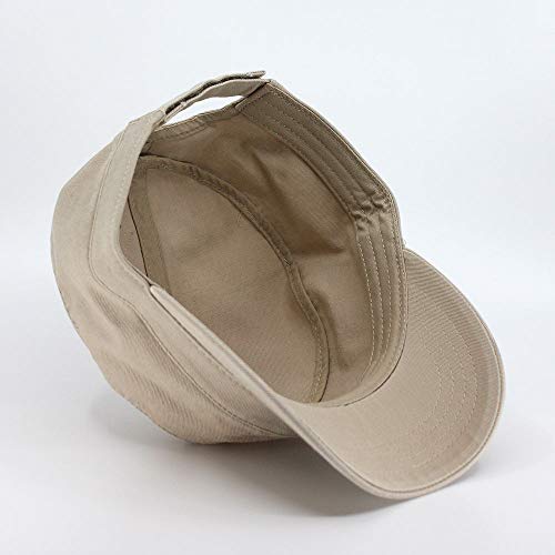 Image of The Vintage Year Heavy Stitching Washed Cotton Cadet Hat - Durable Military Baseball Cap for Men & Women, Outdoor Casual Wear