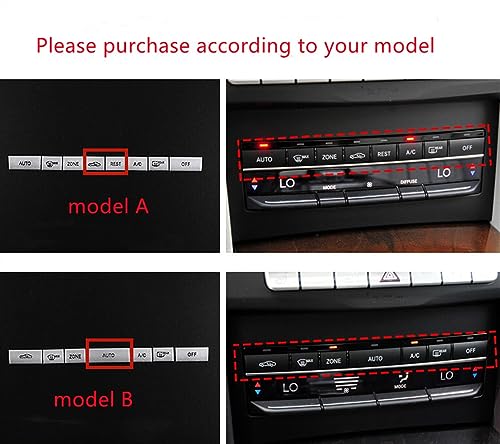 Cache-boutons de climatisation centrale Mercedes W212 pour réparer les touches usées - 6