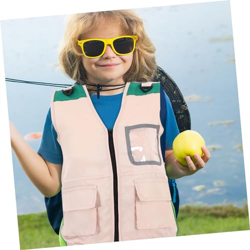 BESPORTBLE Explorer Vest for Outdoor Adventures Lightweight Cosplay Prop with Multiple Pockets for Boys for Role Playing and Stage Performances4