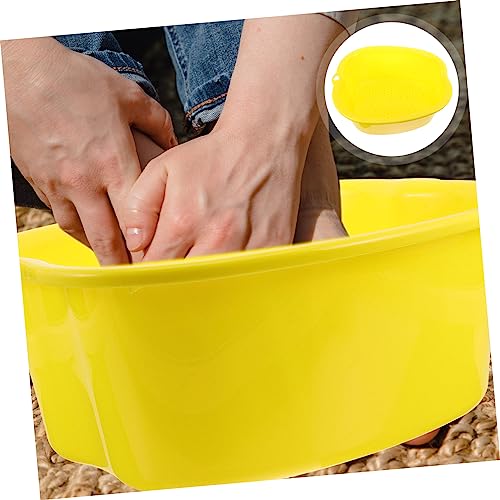Masajeador spa de pies plegable Beaupretty amarillo miniatura 7