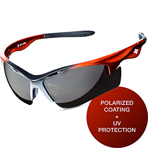 ToolFreak Rebel Polarized Safety Sunglasses for Work and Sport, Dark Black Smoke Wraparound