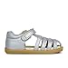 Bobux I-Walk Jump Closed Sandal - Caminantes - Sandalias de Playa de bebés Bobux de Piel (Silver Shimmer, Numeric_23)