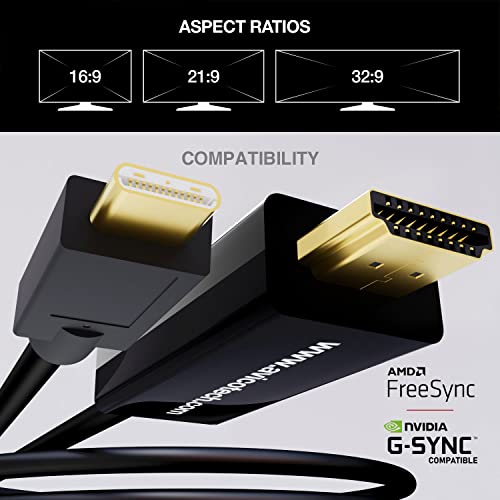 Adaptador USB C a HDMI 2.0 compatible con Thunderbolt para conectar monitores y PC 4K 4