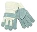 MCR Safety 1400RH Select Shoulder Gunn Right Hand Gloves with Safety Cuff, White, Large