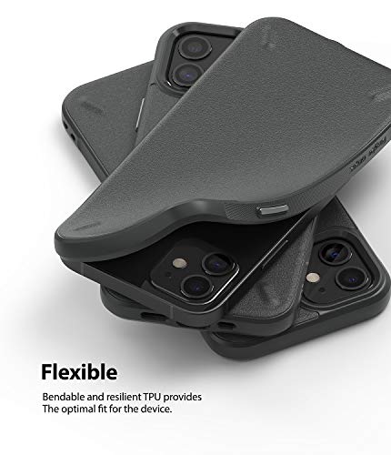 Image of Ringke Onyx for iPhone 12 mini Case Back Cover, [Extreme Tough] Rugged Flexible Protection Durable Anti-Slip TPU Heavy Impact Shock Absorbent for iPhone 12 mini Back Cover Case - Dark Gray