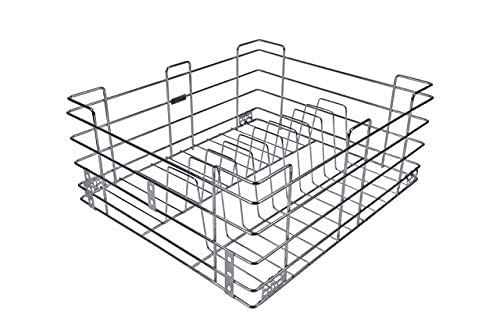 Image of Stainless Steel Kitchen Basket | Kitchen Rack | Premium Kitchen Organizer | Modular Kitchen Basket Set of 3 With 20 inch Channel (19 Inch)