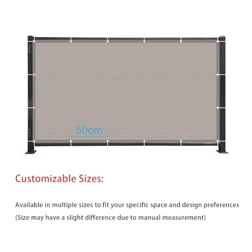 Brise vue 250x270 cm blanc : protection UV et vent pour votre balcon