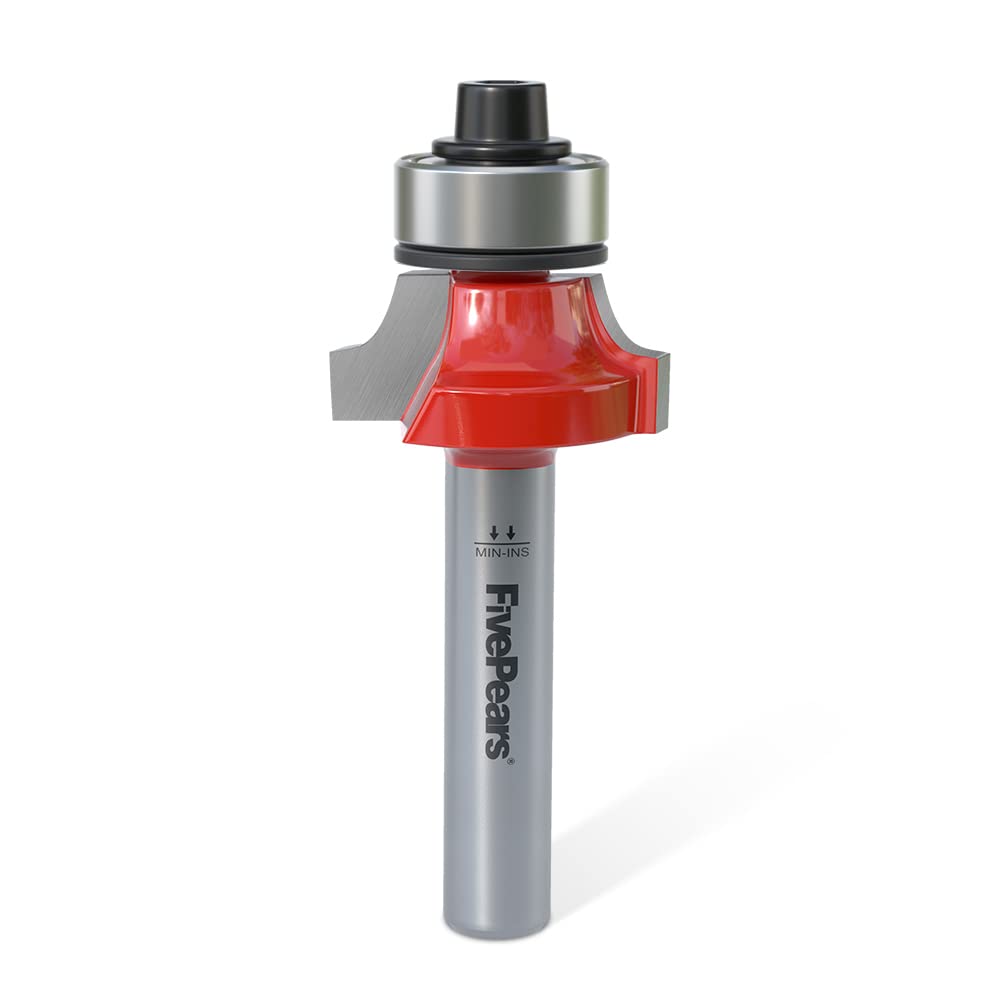 FIVEPEARS Roundover Router Bits - 8 Piece Set -8 FIVEPEARS Roundover Router Bits - 8 Piece Set -8