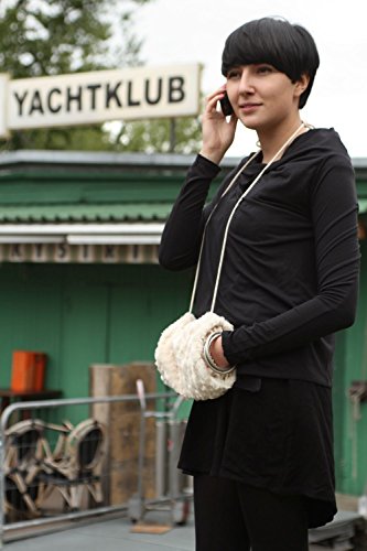 Ringelsuse Muff voor dames katoenen koord 25 x 18 cm Fairtrade - Image 6