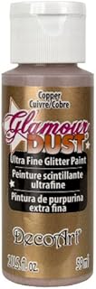 Deco Art Glamour Dust Glitter Paint, Copper, Brown