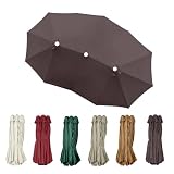 Large application : Le tissu de remplacement de parapluie double face convient au jardin, terrasse, patio, arrière-cour, piscine, terrasse, etc.