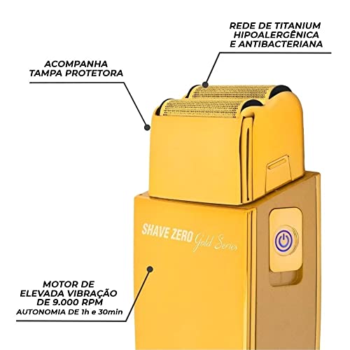 Máquina de Acabamento de Cabelo Profissional Force Shave Zero - Bivolt, Máquina Elétrica de Corte, B