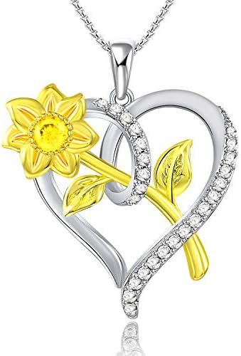 Sunshine Sunflower Pendant Necklace 