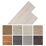 tarima flotante madera maciza Nuestro juego de lamas para suelo de PVC de gran calidad consta de 18 lamas, cada una con unas medidas de 122,8 x 23,8 cm, lo que cubre un área total de 5,26 m².
