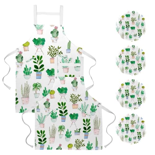 Tablier de cuisine lot de 2 avec broches pour pâtisserie et restaurant