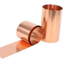 Pure Copper Sheet Plate Foil Strip Copper Coil Options from 0.01mm - 1mm 0.15mm x 35mm x 1000mm