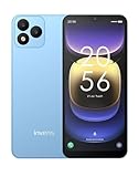 invens Note TK01 Smartphone Android débloqué, Téléphone Portable 4G Double SIM, Écran HD+ 6,52', Batterie 4250mAh, Octa Core, Face ID, 4+32Go, Caméra 16MP+5MP, OTG, Bleu