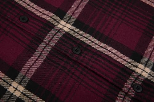 Alex Vando Mens Button Down Shirts Regular Fit Long Sleeve Casual Plaid Flannel Shirt