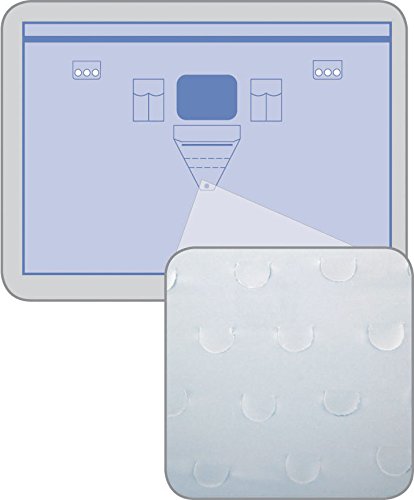 Medline Invisishield Patient Isolation Surgical Drapes, Wide, 33.5-Inch x 11-Inch Adhesive, 125-Inch x 100-Inch with Pouches, Strong Incise Adhesive, Case of 15 Each