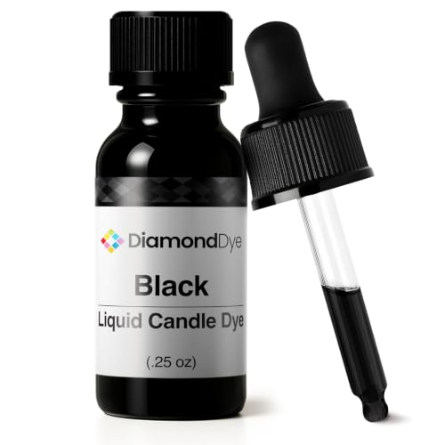 Black Liquid Candle Dye Soy Paraffin & Beeswax Candle Making .25 oz