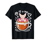 Questo Sphynx all'interno di una tazza di caffè e dal design a ciambella è perfetto per qualsiasi proprietario canadese di gatti senza pelo che ama gli Sphynx.