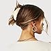 Hair Claw Clip for Women, 5 Inch Large Nonslip Claw Clip, Strong Hold for Medium Hair, Comfortable No-Pull, For Half-Up & French Twist, Fashion Hair Accessory Gift