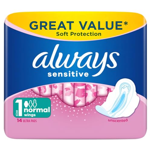 Procter & Gamble Always Sensitive Pads with Wings Ultra Normal 14 Pads
