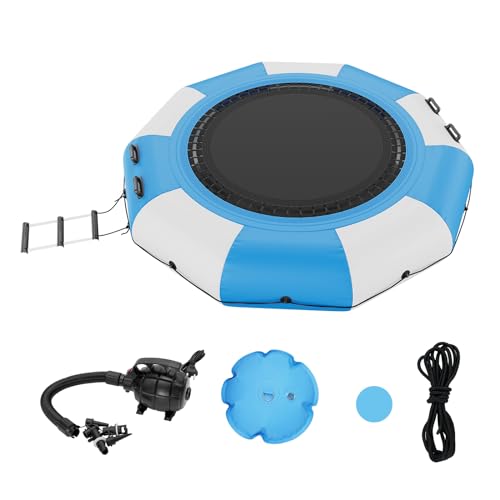 Rave Bongo Water Bouncer VEVOR Inflatable Water Bouncer, 10ft Recreational Water Trampoline, Portable Bounce Swim Platform...
