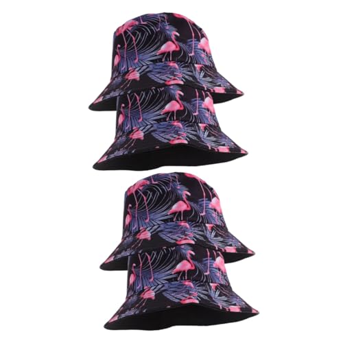Chapeau de soleil Healeved bob à large bord voyage flamant femme