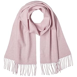 [ミラショーン] MOONBAT(ムーンバット) milaschon ウールカシミヤ 縮絨起毛杢マフラー ストール ギフト レディース 44016 24-062-44016 ピンク 約30㎝×180㎝" 