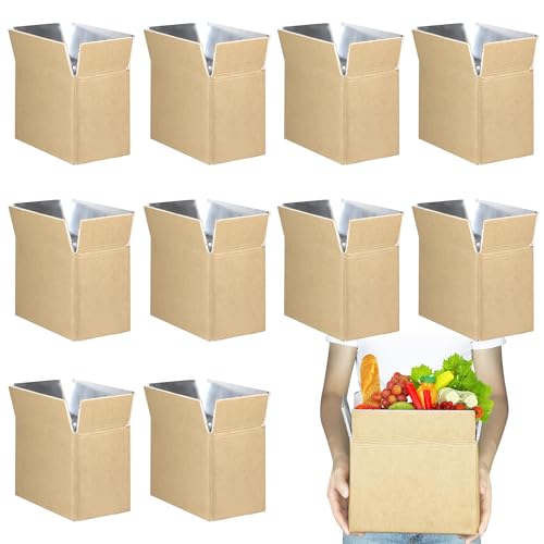Image of 10 Pcs Insulated Shipping Box 8.7 x 4.7 x 6 Inch