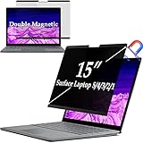 IPROKKO Surface Laptop Privacy Screen 5/4/3/2/1-15 inch, Magnetic Removable Privacy Screen Filter fo