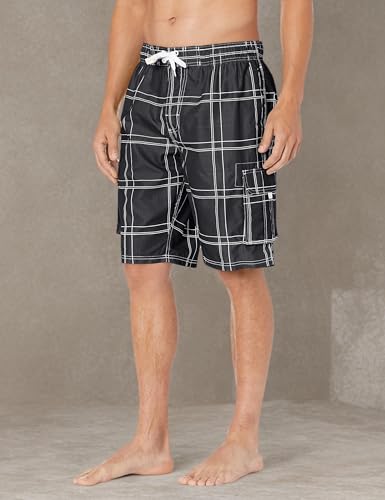Image of Kanu Surf Men's Flex Plaid Swimtrunk