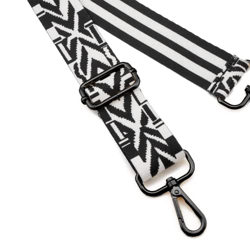 Image of ZOOEASS Nickel Buckles Wide Shoulder Strap Adjustable Replacement Belt Gun Buckles Guitar Style Crossbody Bag Strap