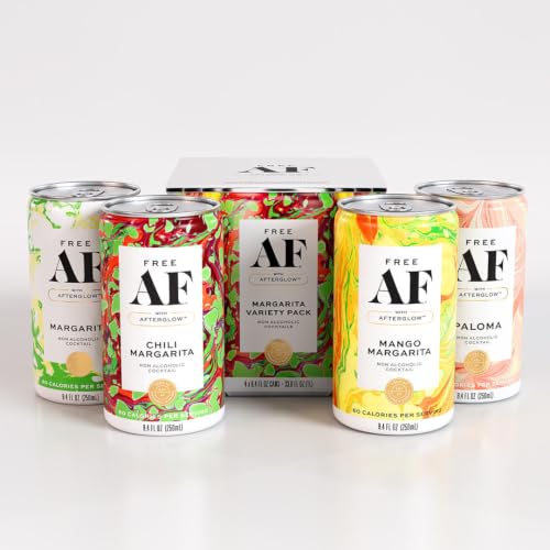 Free AF Margarita Variety Non-Alcoholic Cocktails, 8.4 Oz Cans, 4-Pack