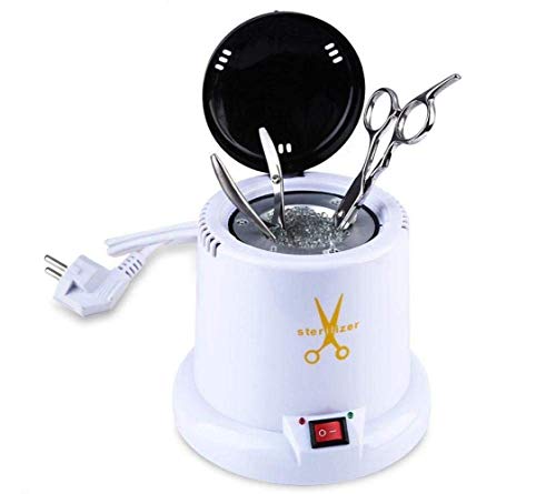 Beauty Tools Sterilizer, High Temperature UV Cleaning Tool Sterilizer with 140g Glass Ball, Ideal for Beauty Salon Spa Tattoo Nail Hair Quartz Beads for Manicure Pedicure Tools Equipment